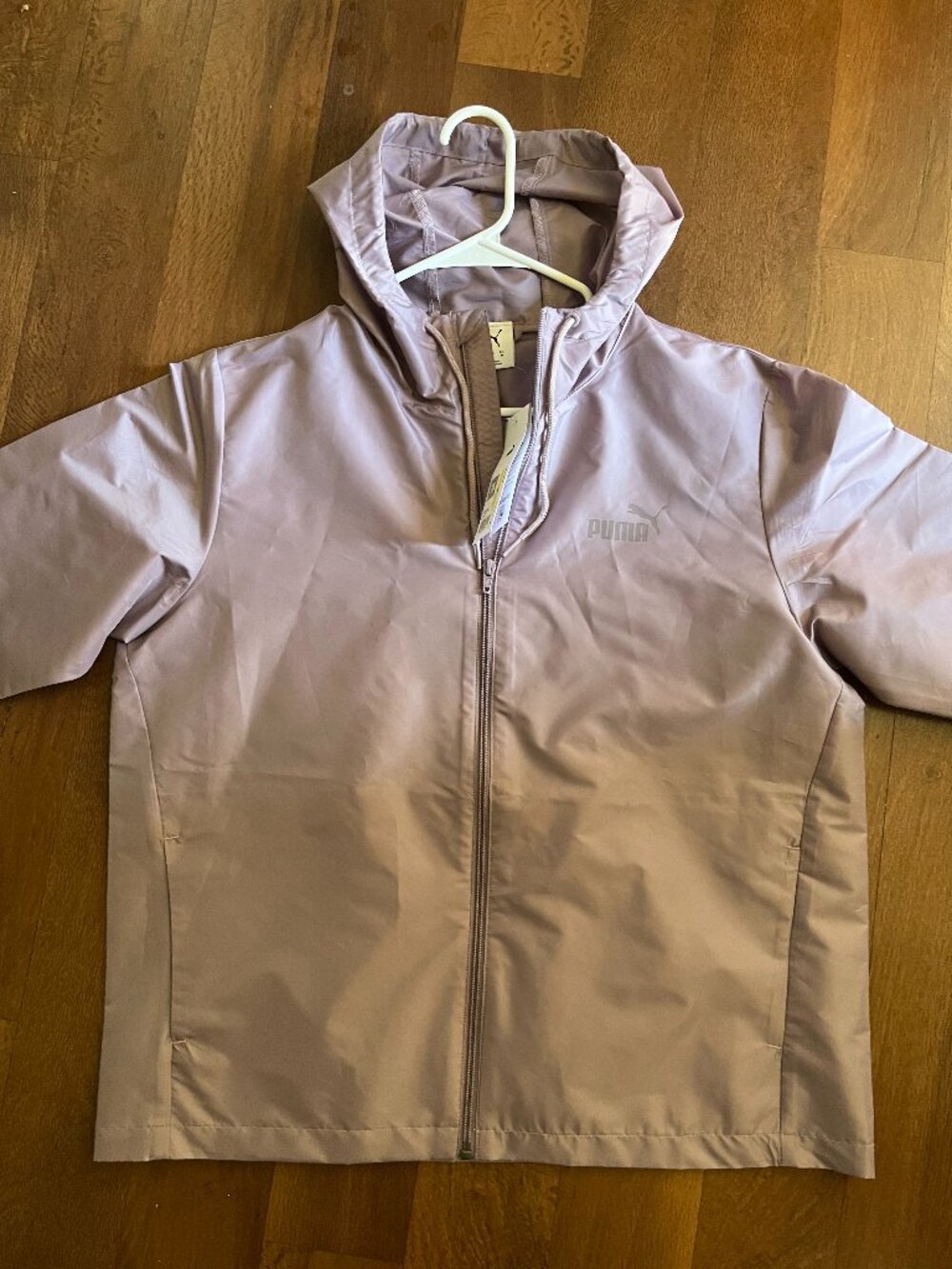 PUMA Women's Hooded Windbreaker Jacket Full Zip Lightweight Size M NWT